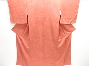 未使用品　作家物　草花に読本模様小紋着物
